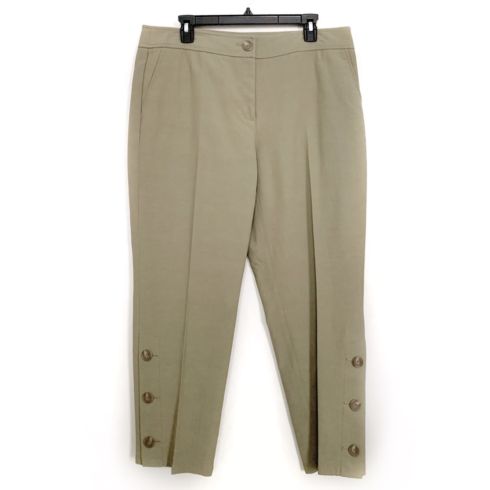 NWT Nordstrom Signature Olive Green Cropped Pants